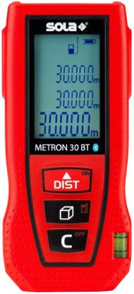 Afbeeldingen van SOLA Laserafstandsmeter bluetooth METRON30BT 30M