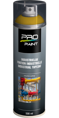Afbeeldingen van PRO-PAINT Industrie lak / deklaag verkeersgeel RAL1023 HG 500ML
