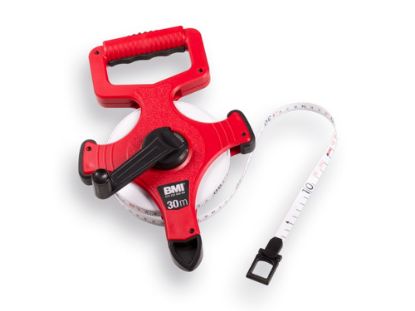 Afbeeldingen van BMI Kruishaspel glasvezel bandmaat met markeerpunt 30M