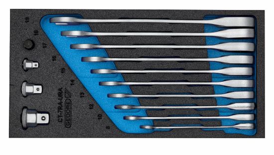 Afbeeldingen van GEDORE Ringratelsteeksleutelset 1500 CT1-7 RA in CT module 14x