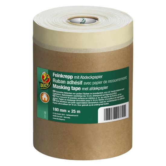 Afbeeldingen van DUCK Masking tape/afdekpapier 180MM 25M