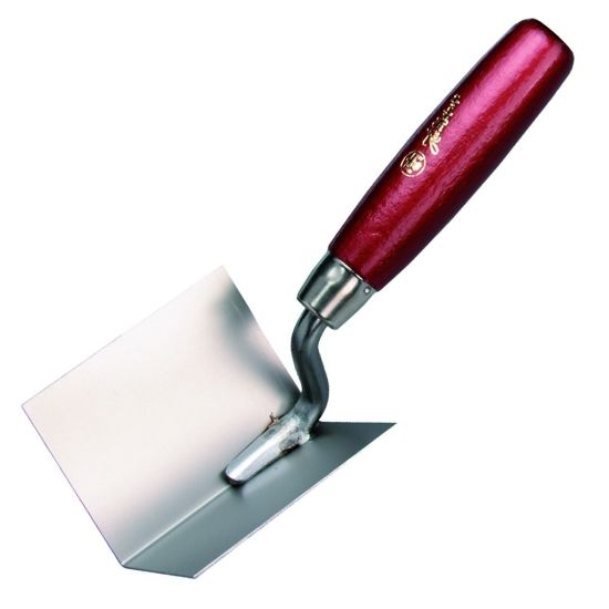 Afbeeldingen van MELKMEISJE Hoektroffel RVS 90° binnen 80X60X60MM