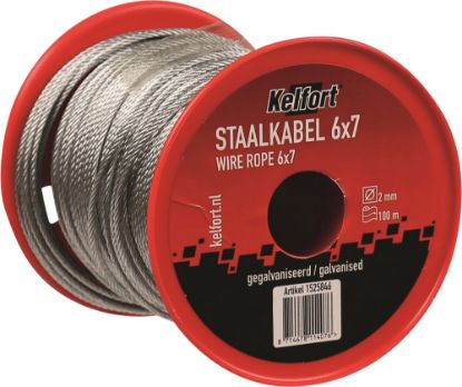 Afbeeldingen van KELFORT Staalkabel EV 6X7 3MM 100M