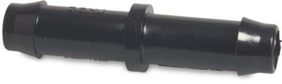 Afbeeldingen van Verbindingspijp PA type WF zwart 19MM slangtule 10bar