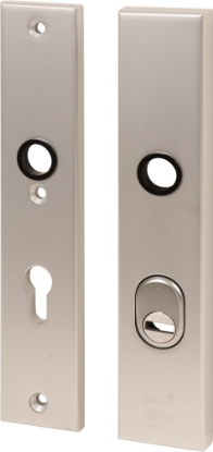 Afbeeldingen van OXLOC Veiligheidslangschild krukgat + kerntrekbeveiliging recht aluminium PC72 55MM