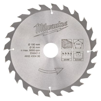 Afbeeldingen van CIRCULAR SAW BLADE 190X30X24Z-1PC