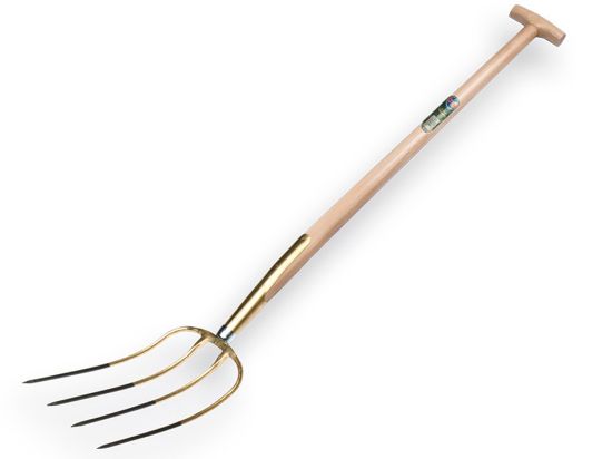 Afbeeldingen van OFFNER Mestvork 4-tands brons met T-steel 100CM 
