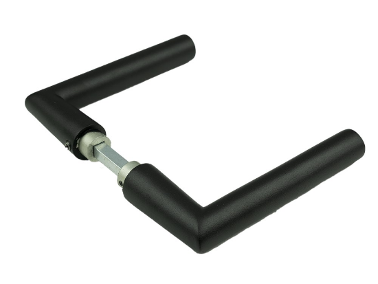 Afbeeldingen van AMI Deurkrukset type 374 zwart deurdikte 40MM