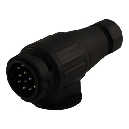 Afbeeldingen van Stekker 13-polig kunststof schroef contacten