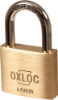 Afbeeldingen van OXLOC Cilinderhangslot EV messing laag 40MM KA4004