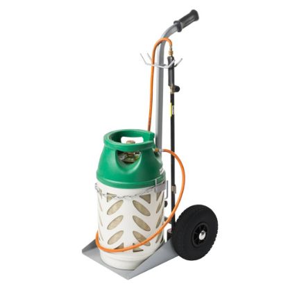 Afbeeldingen van MATADOR Flessenwagen M-GFW105 L HO 1X10,5kg met haak voor slang verplaatsbare steun