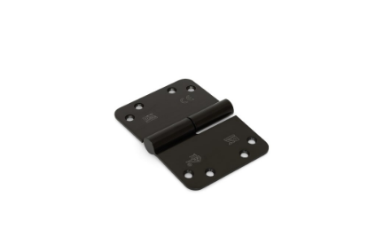 Afbeeldingen van DX Kogelstiftpaumelle rechts ronde hoeken SKG ***® RVS geborsteld zwart 125X89MM