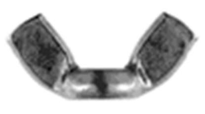 Afbeeldingen van Vleugelmoer Amerikaans DIN315 A2 M3