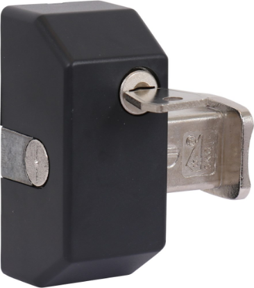 Afbeeldingen van OXLOC Veiligheidsbijzetslot zwart rechthoek SKG*