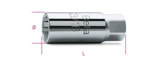 Afbeeldingen van BETA Bougiedopsleutel ⅝" 16MM 956E 16
