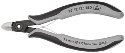 Afbeeldingen van KNIPEX Zijsnijtang elektro PREC 7912125ESD DIN9654