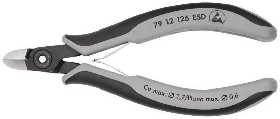 Afbeeldingen van KNIPEX Zijsnijtang elektro PREC 7912125ESD DIN9654