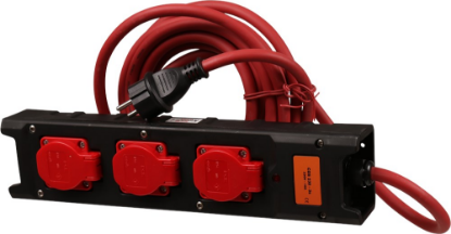 Afbeeldingen van KELFORT Stekkerdoos 3x met deksel NY 5M 3X2,5