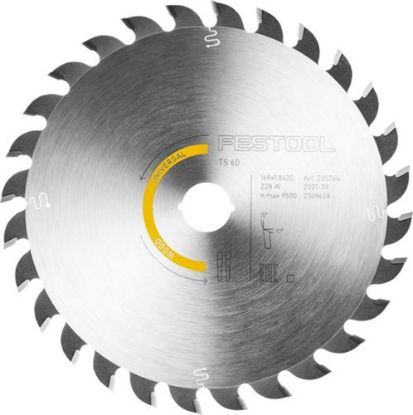 Afbeeldingen van FESTOOL Cirkelzaagblad WOOD UNIVERSAL HW 168X1,8X20MM W28