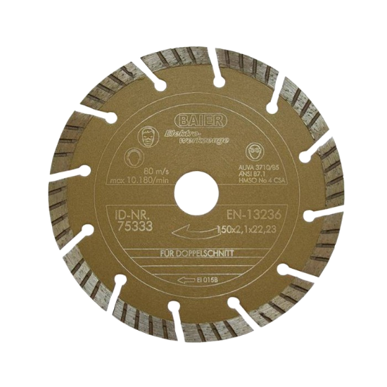 Afbeeldingen van BAIER Diamantschijf GOUD II sin. 150MM