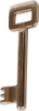 Afbeeldingen van OXLOC Klaviersleutel nr. 36 staal vernikkeld
