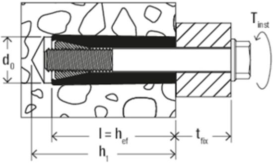 Afbeeldingen van Keilbout M nylon M6 40MM
