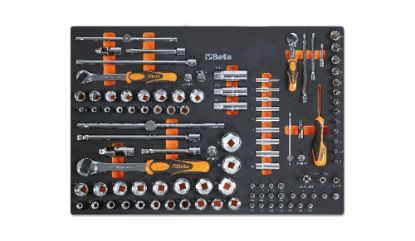 Afbeeldingen van BETA Inlegbak zacht + 107x gereedschap MM105