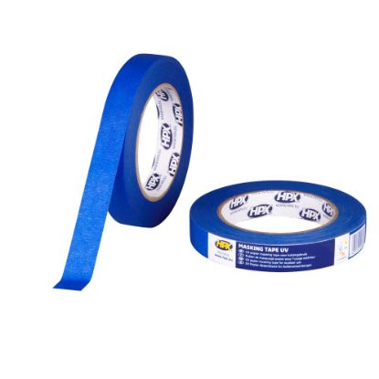Afbeeldingen van Masking tape UV blauw 19MM 50M