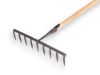 Afbeeldingen van DE WIT Zaadhark gesmeed met 9-tands met TAUARI steel 160X3,2CM