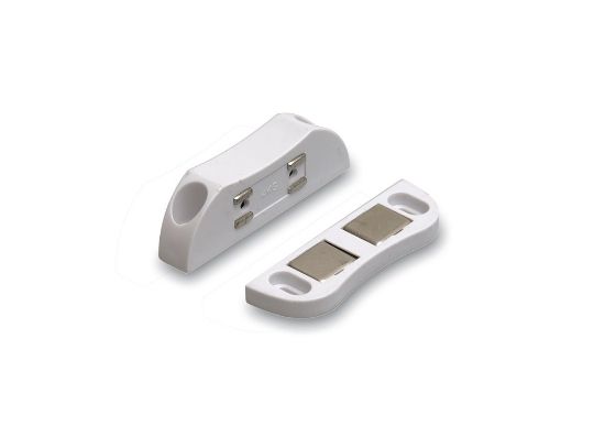 Afbeeldingen van Magneetsnapper slagvast kunststof wit 4kg 4x