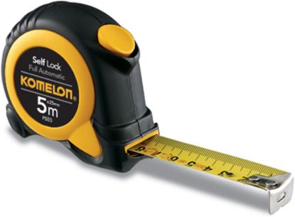 Afbeeldingen van KOMELON Rolmaat Self-Lock 5M 25MM staal/nylon gecoate band in ABS/rubber kast