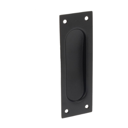 Afbeeldingen van OXLOC Schuifdeurkom RVS zwart rechthoek 120,5X40MM