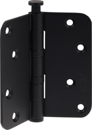 Afbeeldingen van OXLOC Kogellagerscharnier RVS zwart rond 89X89MM