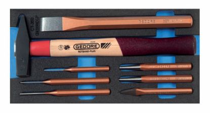 Afbeeldingen van GEDORE Slaggereedschapset in CT module