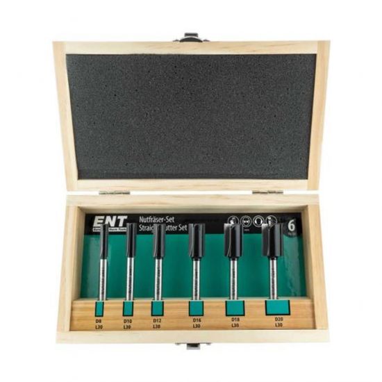 Afbeeldingen van ENT Groeffrezenset HM lang 8-20MM schacht 8MM 6x