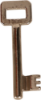 Afbeeldingen van OXLOC Klaviersleutel nr. 37 staal vernikkeld