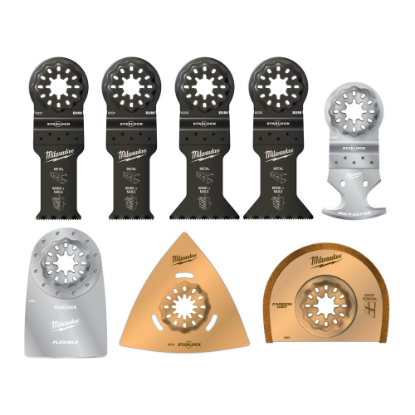 Afbeeldingen van MILWAUKEE Renovatieset multitool Starlock 8x
