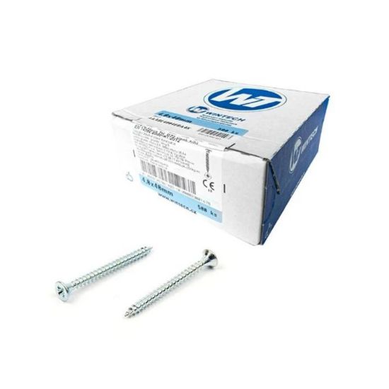 Afbeeldingen van WINTECH spaanplaatschroef platkop TX10 RVS A2 3X30MM