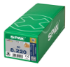Afbeeldingen van SPAX Spaanplaatschroef verzonkenkop WIROX deeldraad T40 8X220MM