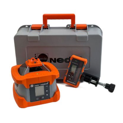 Afbeeldingen van NEDO Rotatielaser PRIMUS 2 H2N inclusief laserontvanger ACCEPTOR MAXX met Heavy-Duty baakklem, Quick-Fix, accu's, lader en koffer laser-klasse 2 472036-632