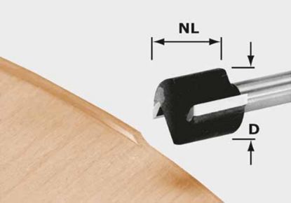 Afbeeldingen van FESTOOL Kantenfrees HW schacht 8MM 19X16MM OFK 700