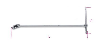 Afbeeldingen van BETA T-sleutel ⅜" cardangewricht 910/40