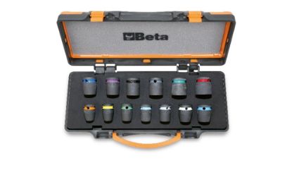 Afbeeldingen van BETA Slagdoppenset ½" gekleurd 720MC/C13 13x