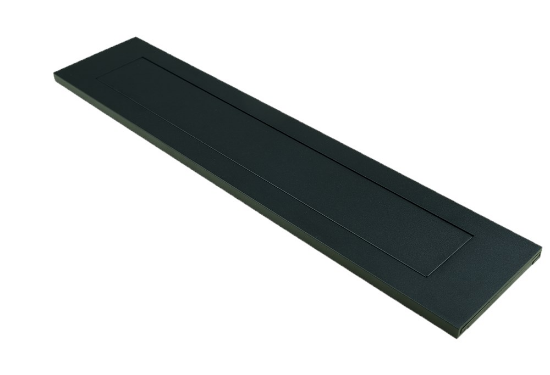 Afbeeldingen van Briefplaat zwart binnendraaiend