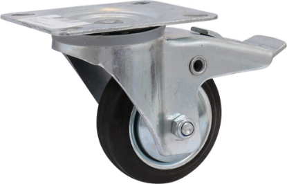 Afbeeldingen van KELFORT Zwenkwiel zwart EV velg 80MM + rem