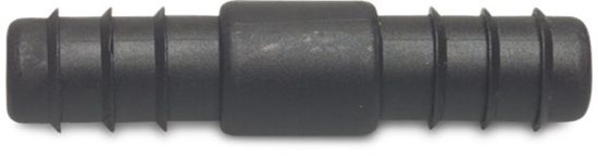 Afbeeldingen van Verbindingspijp PP zwart 40MM barbed 4bar