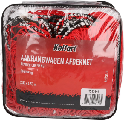 Afbeeldingen van KELFORT Aanhangernet 2,5X4,5M grofmazig 45X45MM