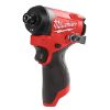 Afbeeldingen van MILWAUKEE Accu slagschroevendraaier ¼" compact M12FID2-0 BODY