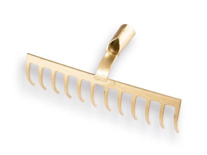 Afbeeldingen van OFFNER Tuinhark met open dul 12-tands gebogen zonder steel