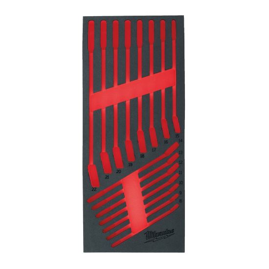 Afbeeldingen van MILWAUKEE Foam inlay leeg t.b.v. 15-delige MAXBITE Flex ringratel-steeksleutelset